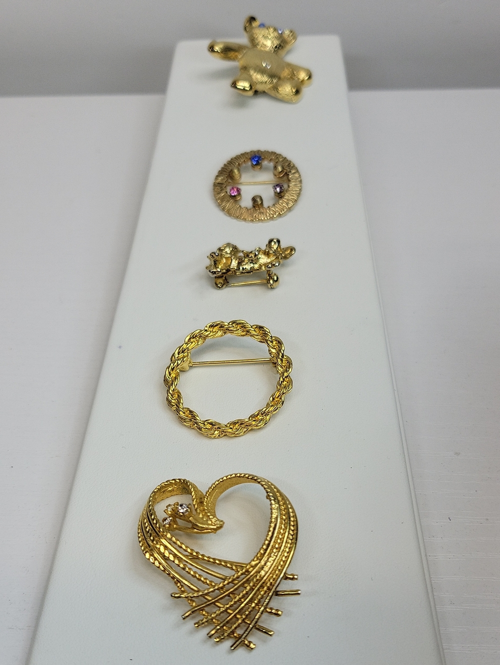 Gold-Tone Brooch Jewelry